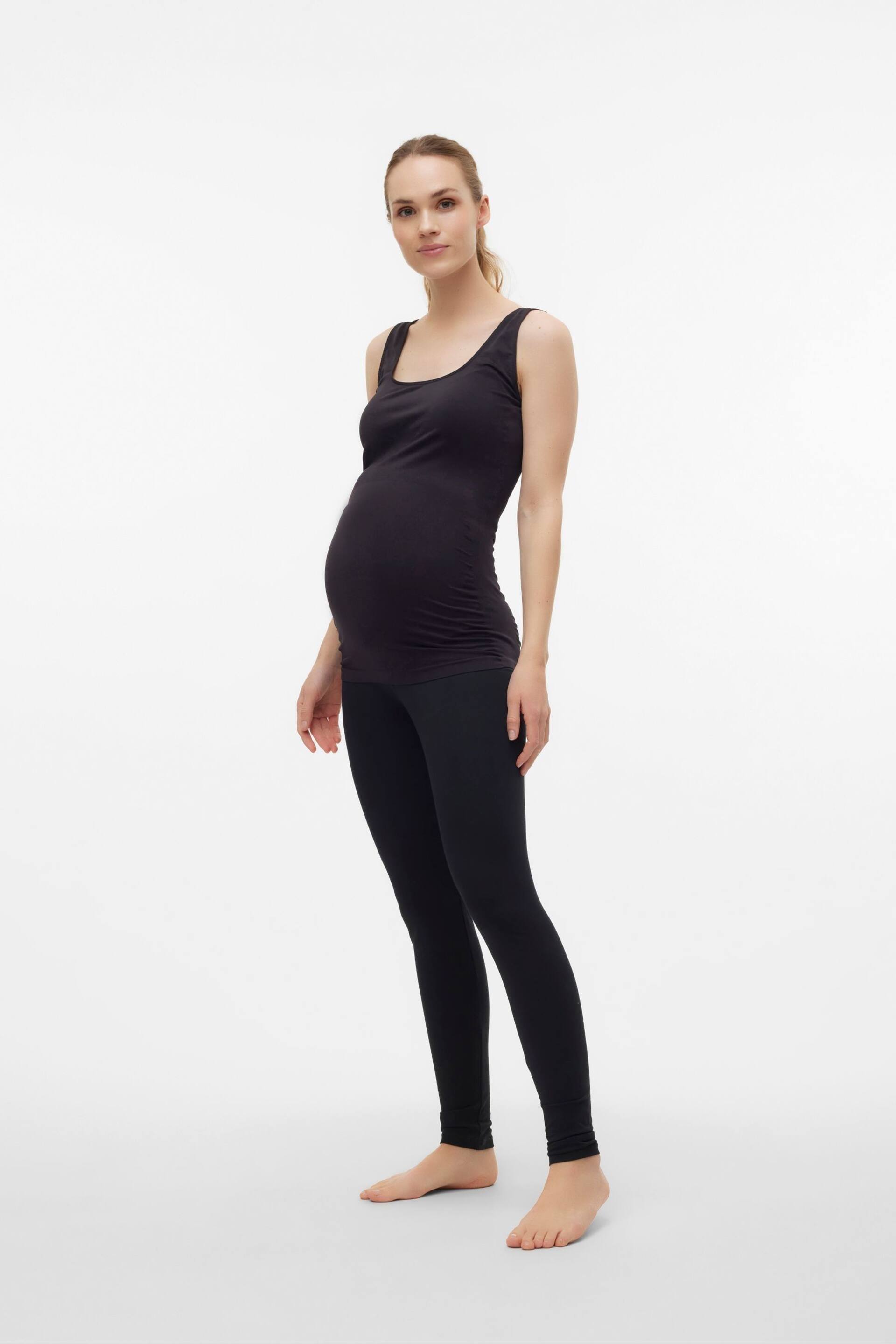 Mamalicious Black Maternity Stretch Support Vest - Image 4 of 7