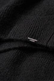 Superdry Black V-Neck Knit Jumper Dress - Image 6 of 6