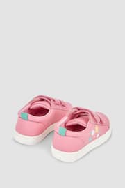 JoJo Maman Bébé Pink Leather Trainers - Image 2 of 5