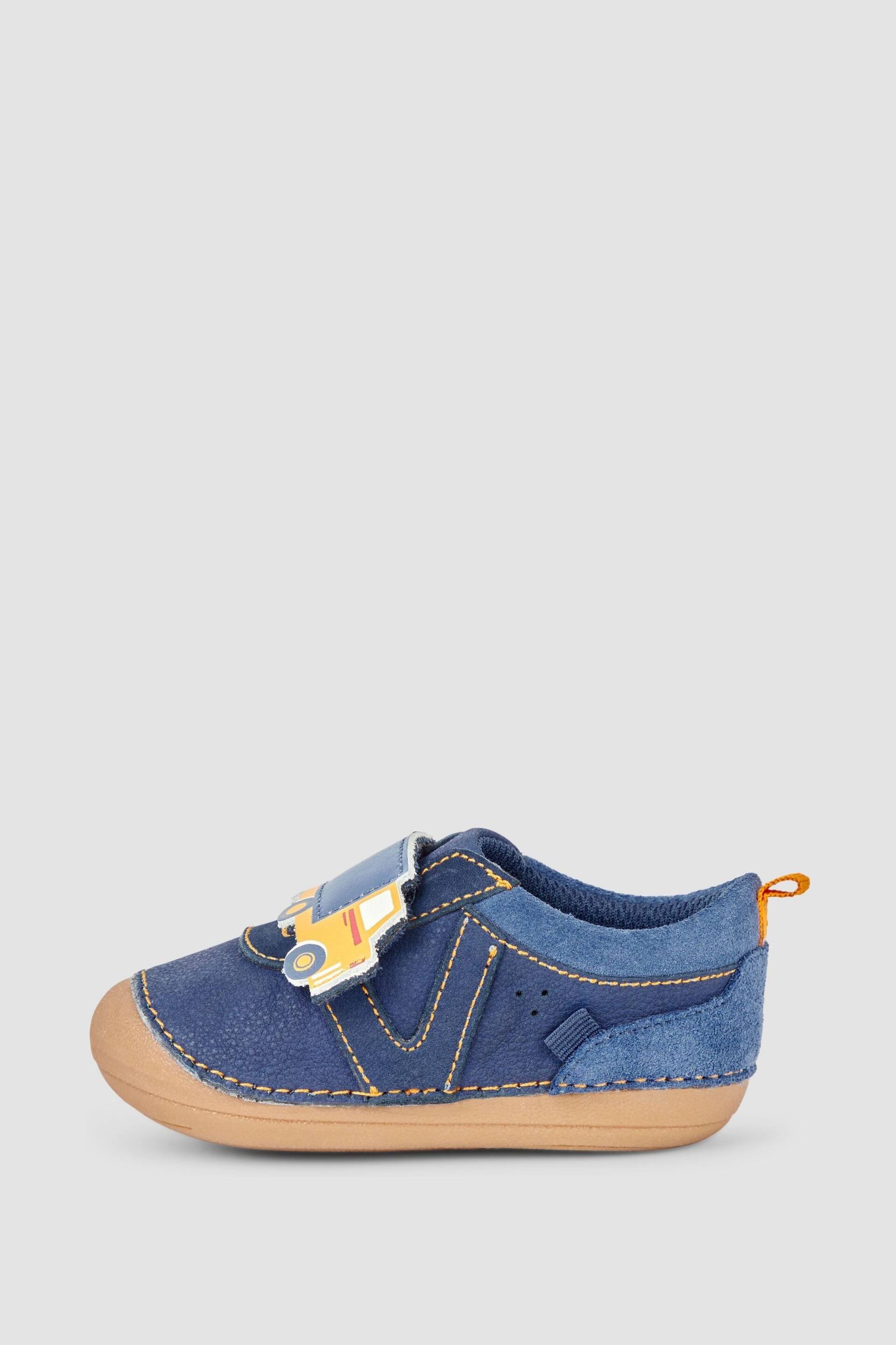 JoJo Maman Bébé Navy Construction Pre-Walker Shoes - Image 3 of 4