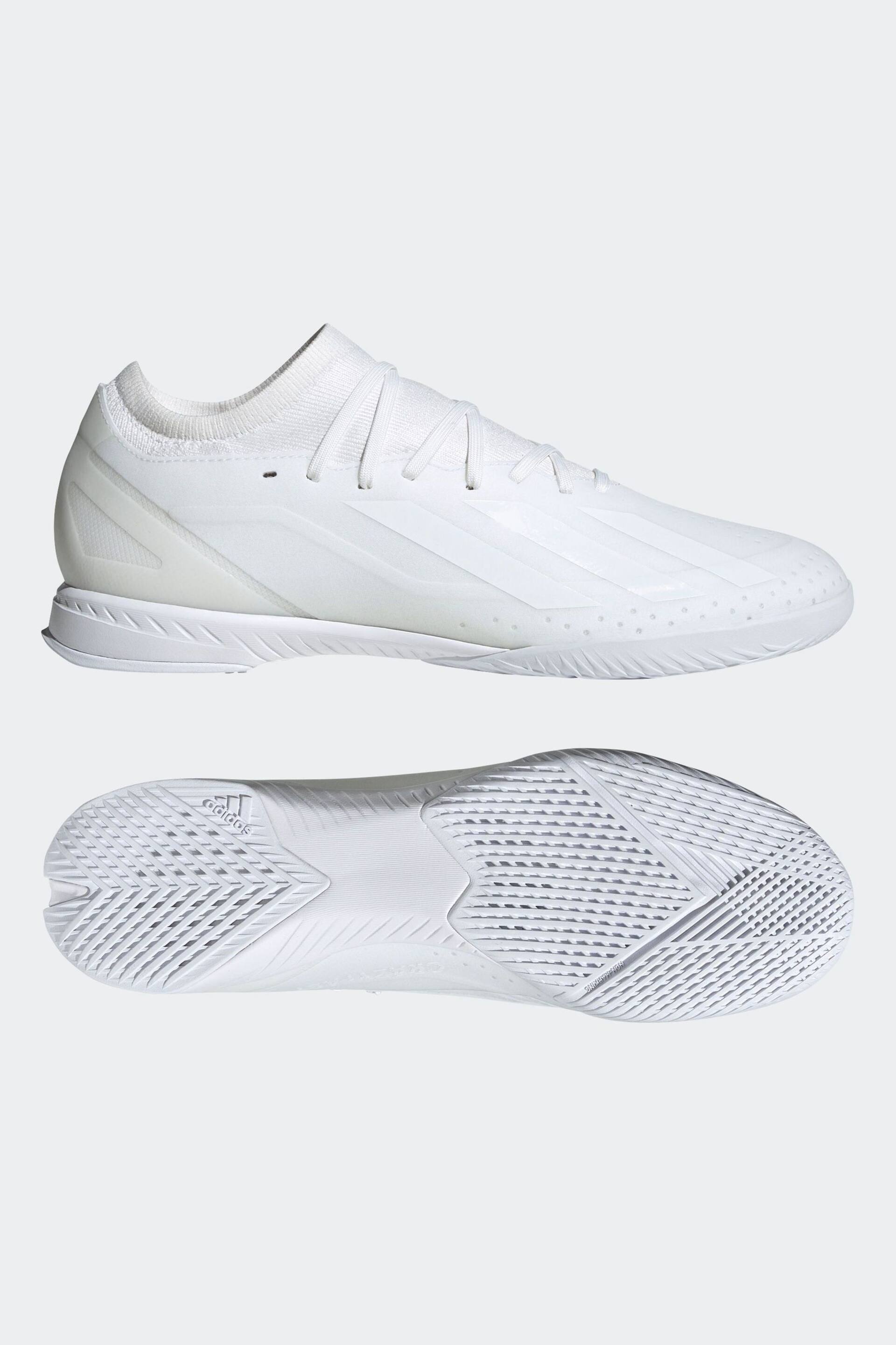 adidas White X Crazyfast.3 Indoor Boots - Image 5 of 8