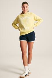 Joules Break Point Yellow Knitted Tennis Jumper - Image 3 of 6