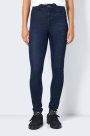 NOISY MAY Blue High Waisted Skinny Jeans - Image 1 of 5