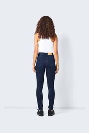 NOISY MAY Blue High Waisted Skinny Jeans - Image 3 of 5