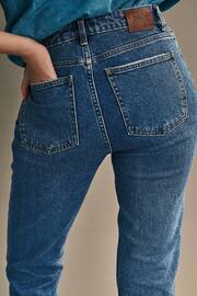ONLY Blue High Waisted Straight Leg Emily Jeans - Image 5 of 6