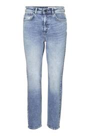 NOISY MAY Blue High Waisted Straight Leg Jeans - Image 7 of 7