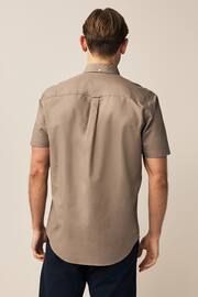 Stone Regular Fit Short Sleeve Oxford Shirt - Image 2 of 7