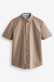 Stone Regular Fit Short Sleeve Oxford Shirt - Image 5 of 7