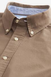 Stone Regular Fit Short Sleeve Oxford Shirt - Image 6 of 7