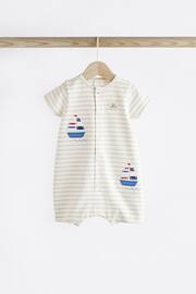 Blue Boat Baby Jersey Rompers 3 Pack - Image 3 of 10