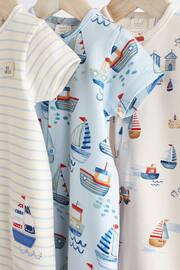 Blue Boat Baby Jersey Rompers 3 Pack - Image 6 of 10