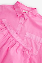 Bright Pink Shirt And Shorts Co-ord Set (3-16yrs) - Image 8 of 8