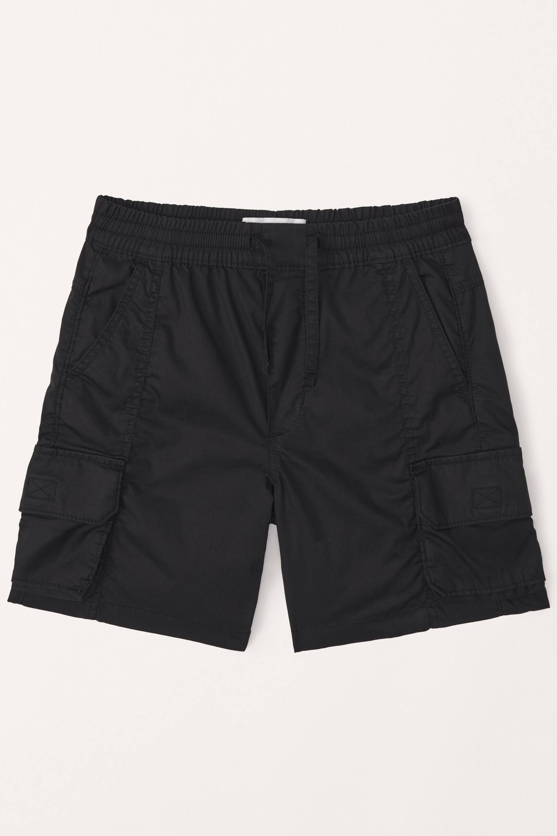 Abercrombie & Fitch Cargo Utility Black Shorts - Image 1 of 2