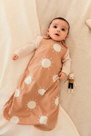 Rust Orange Sun 0.5 Tog Baby 100% Cotton Sleep Bag - Image 5 of 13