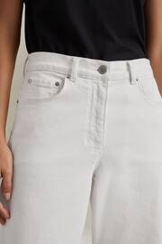Reiss White Maize Flared Side Seam Jeans - Image 4 of 5