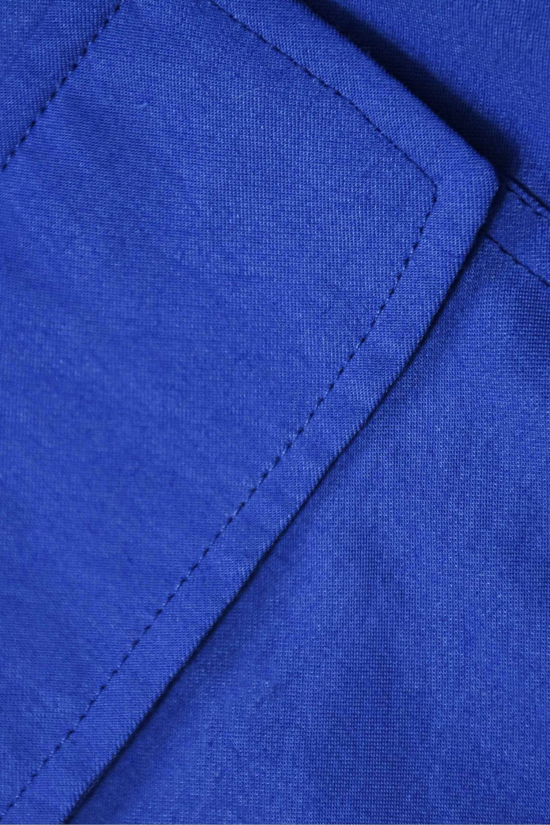 Ro&Zo Blue Petite Pocket Detail Midi Shirt Dress - Image 6 of 6