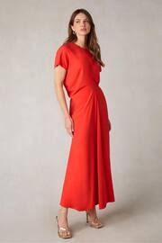 Ro&Zo Red Harper Flutter Sleeve Midaxi Dress - Image 3 of 6