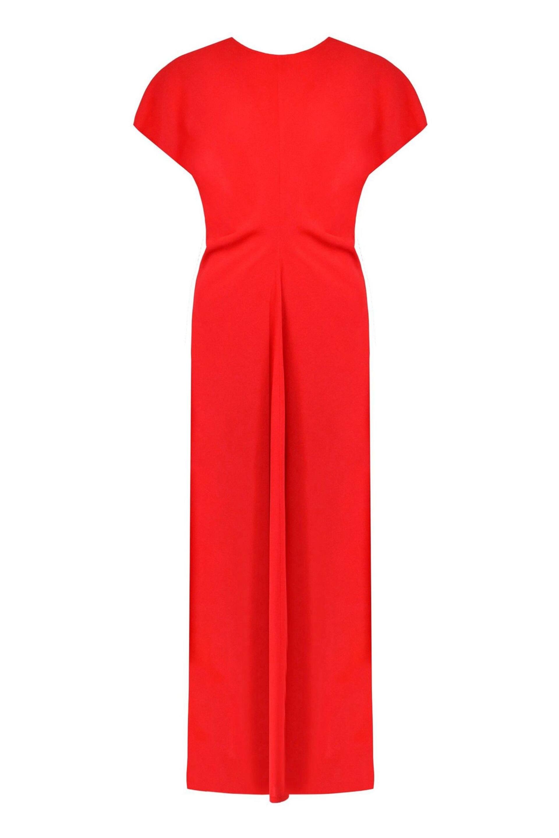 Ro&Zo Red Harper Flutter Sleeve Midaxi Dress - Image 6 of 6