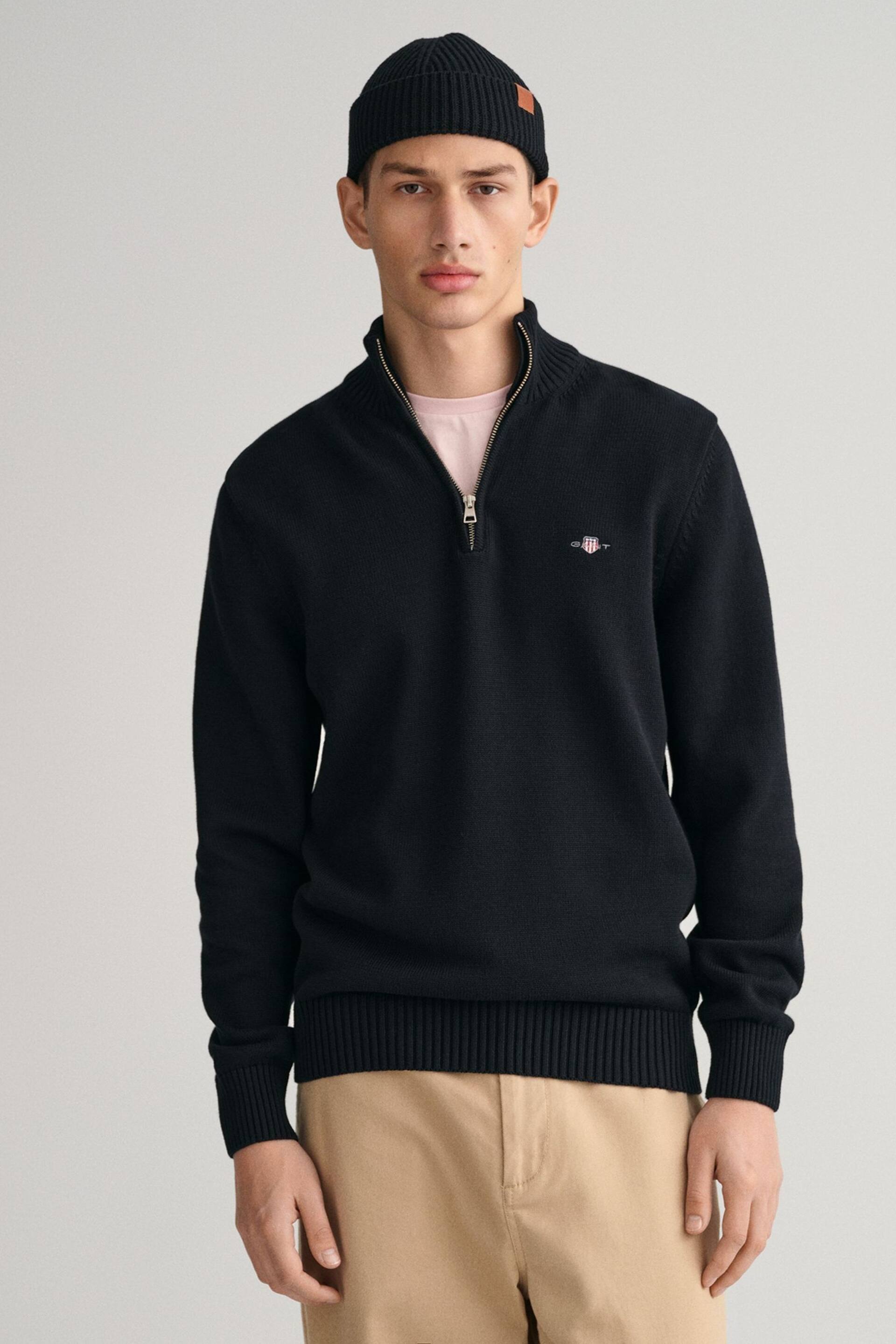 GANT Casual Cotton Halfzip Jumper - Image 1 of 5