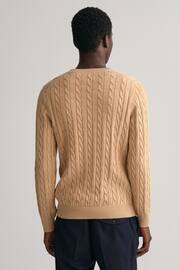 GANT Cotton Cable Crew Neck Jumper - Image 2 of 5