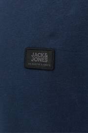 JACK & JONES Dark Blue Badge Logo T-Shirt - Image 6 of 6