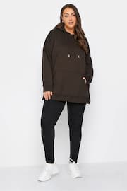 Yours Curve Brown Overhead Hoodie - Image 3 of 4