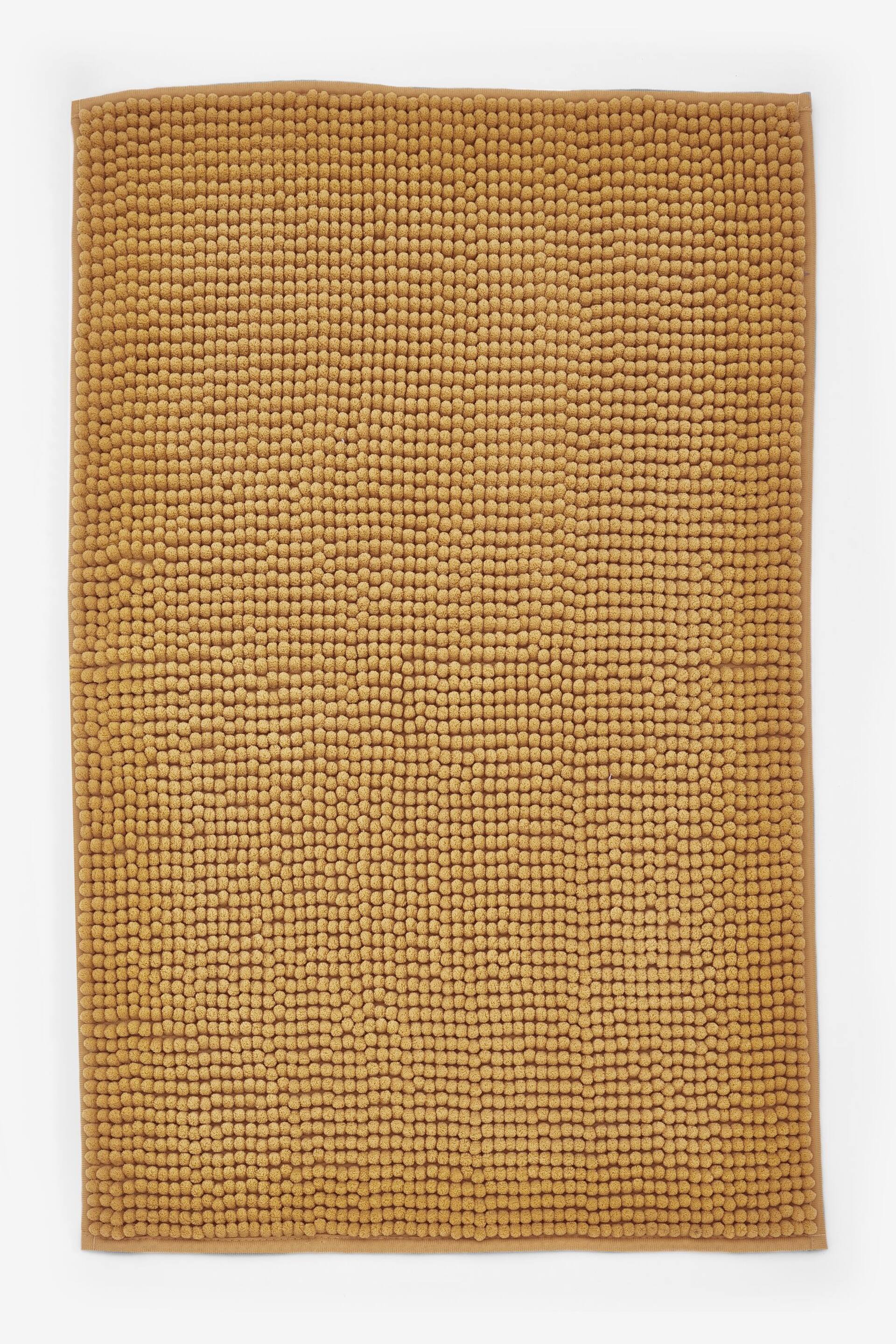 Mustard Yellow Bobble Bath Mat - Image 2 of 5