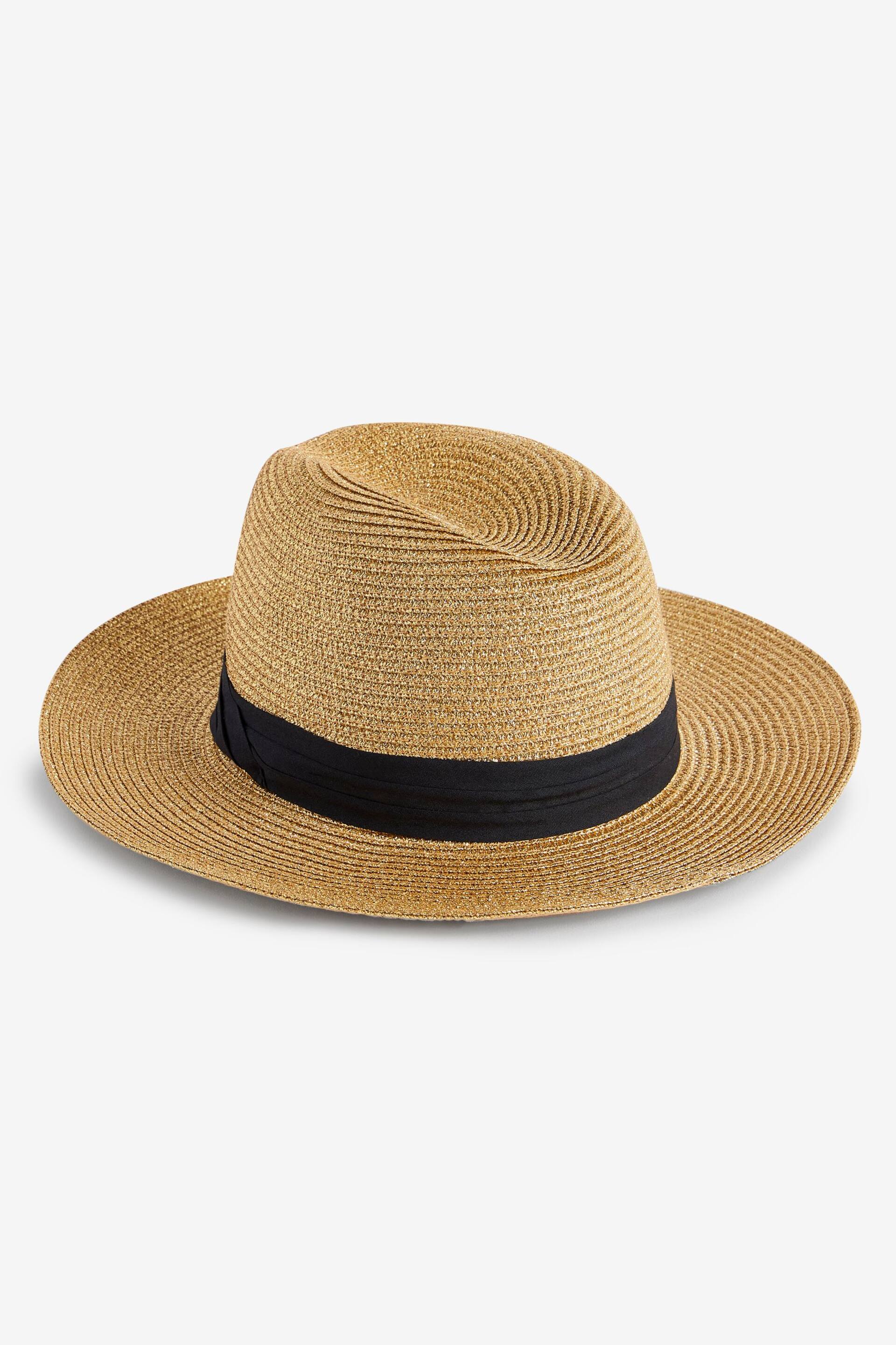 Gold Panama Hat - Image 3 of 3