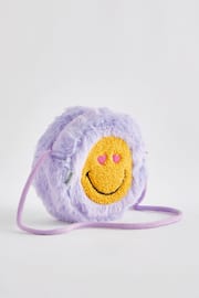 Lilac Purple SMILEYWORLD® Faux Fur Bag - Image 1 of 3