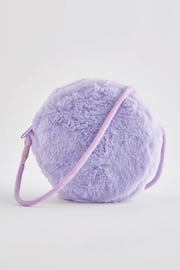 Lilac Purple SMILEYWORLD® Faux Fur Bag - Image 2 of 3