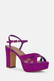 Novo Pink Luella Block Heel Platform Ankle Strap Sandal Heels - Image 3 of 4