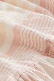 Pink Stripe Halter Tiered Maxi Summer Dress - Image 7 of 7