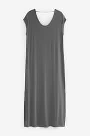 Grey Jersey Maxi Summer Dress - Image 5 of 6