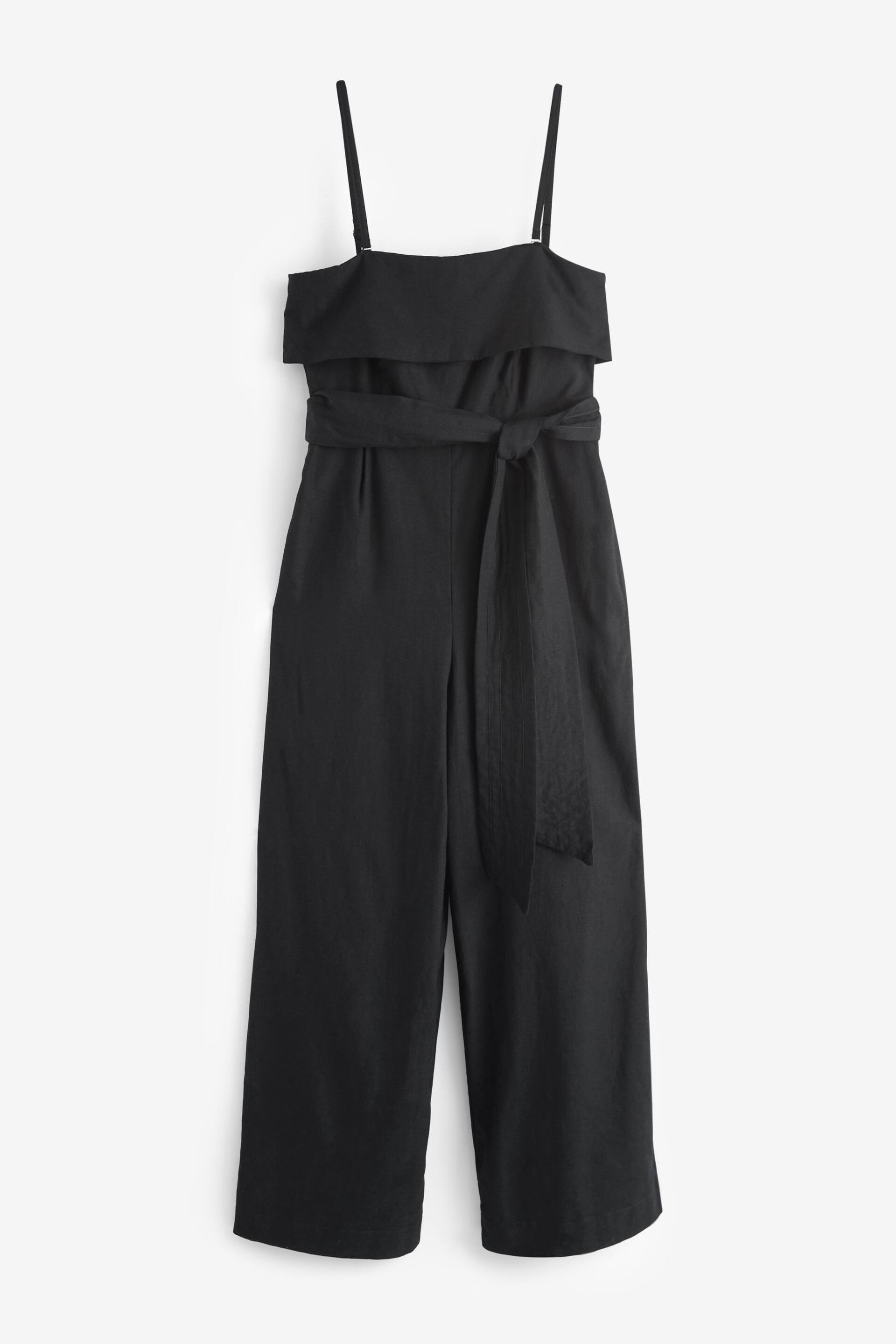 Black Belted Jumpsuit Contains Linen - Image 5 of 6