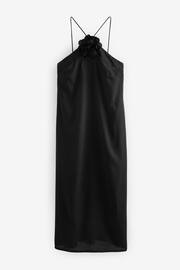Black Corsage Halter Dress - Image 7 of 8