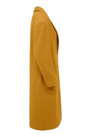 Celtic & Co. Gold Boucle Wool Knee Length Coat - Image 6 of 6