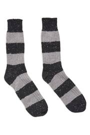 Celtic & Co. Mens Grey Donegal Stripe Socks - Image 4 of 4