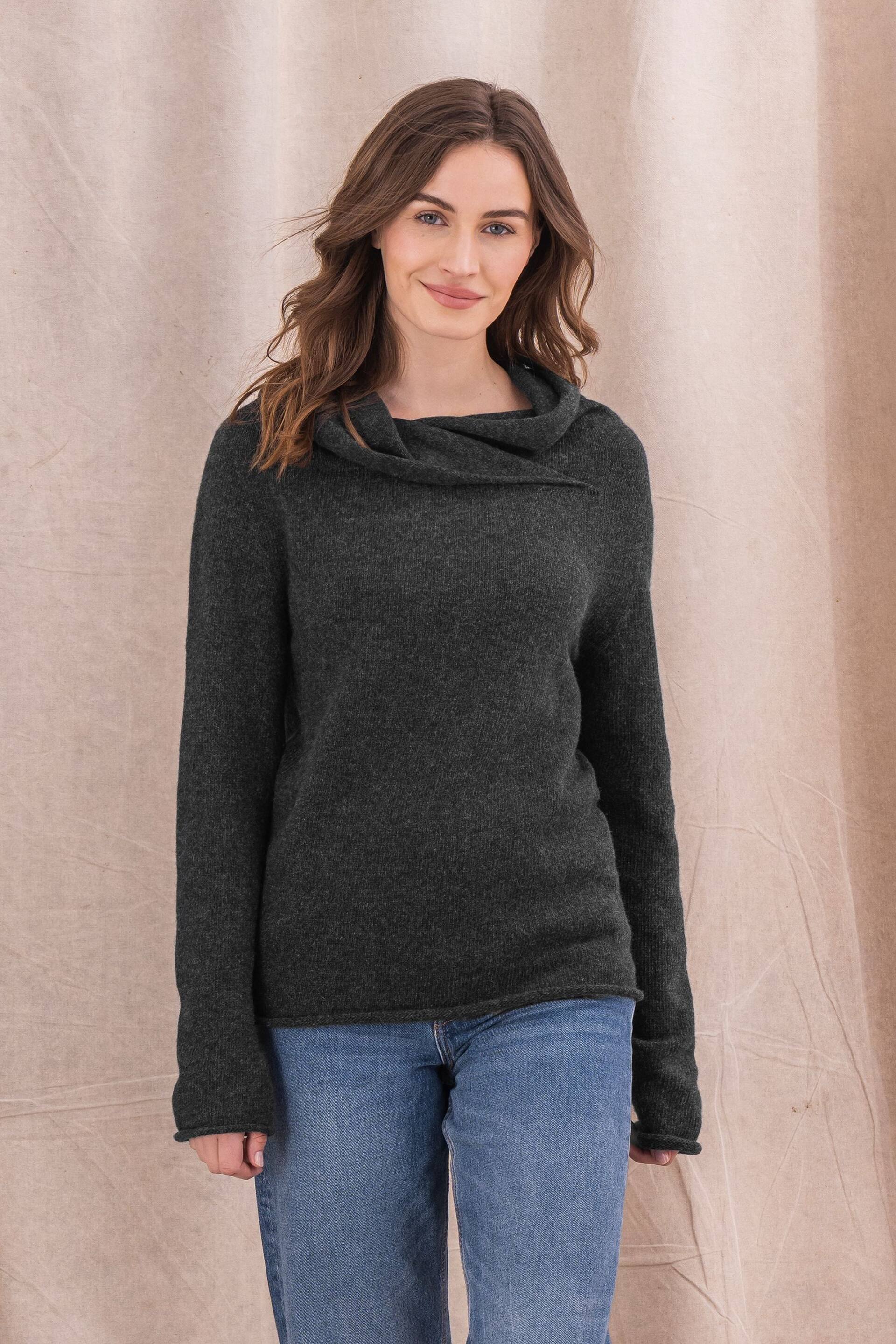 Celtic & Co. Grey Collared Slouch Jumper - Image 1 of 3