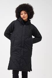 Regatta Black Cambrie Longline Padded Thermal Jacket - Image 3 of 9