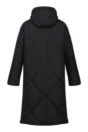 Regatta Black Cambrie Longline Padded Thermal Jacket - Image 8 of 9