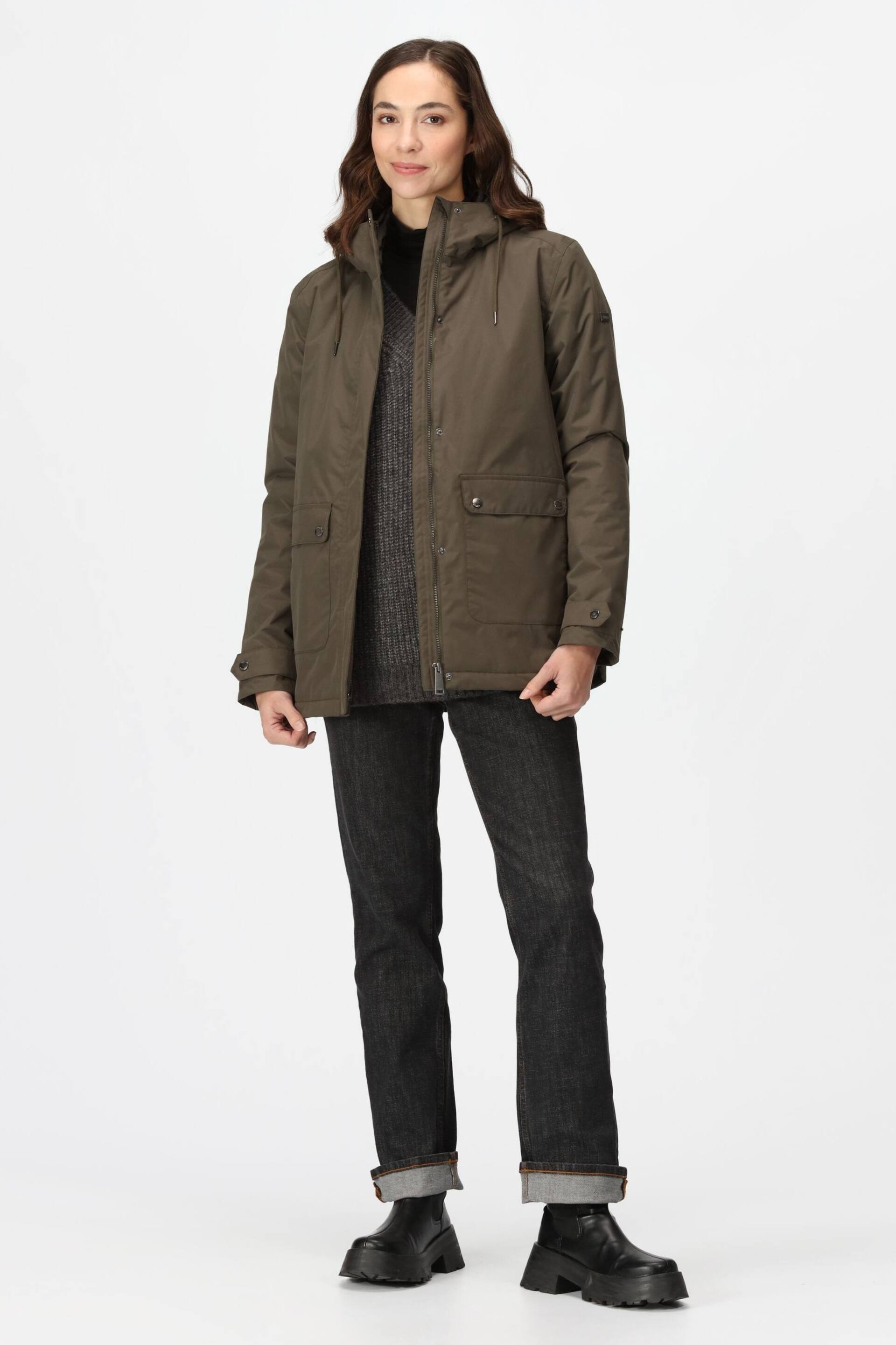 Regatta Green Broadia Waterproof Thermal Insulated Jacket - Image 3 of 8