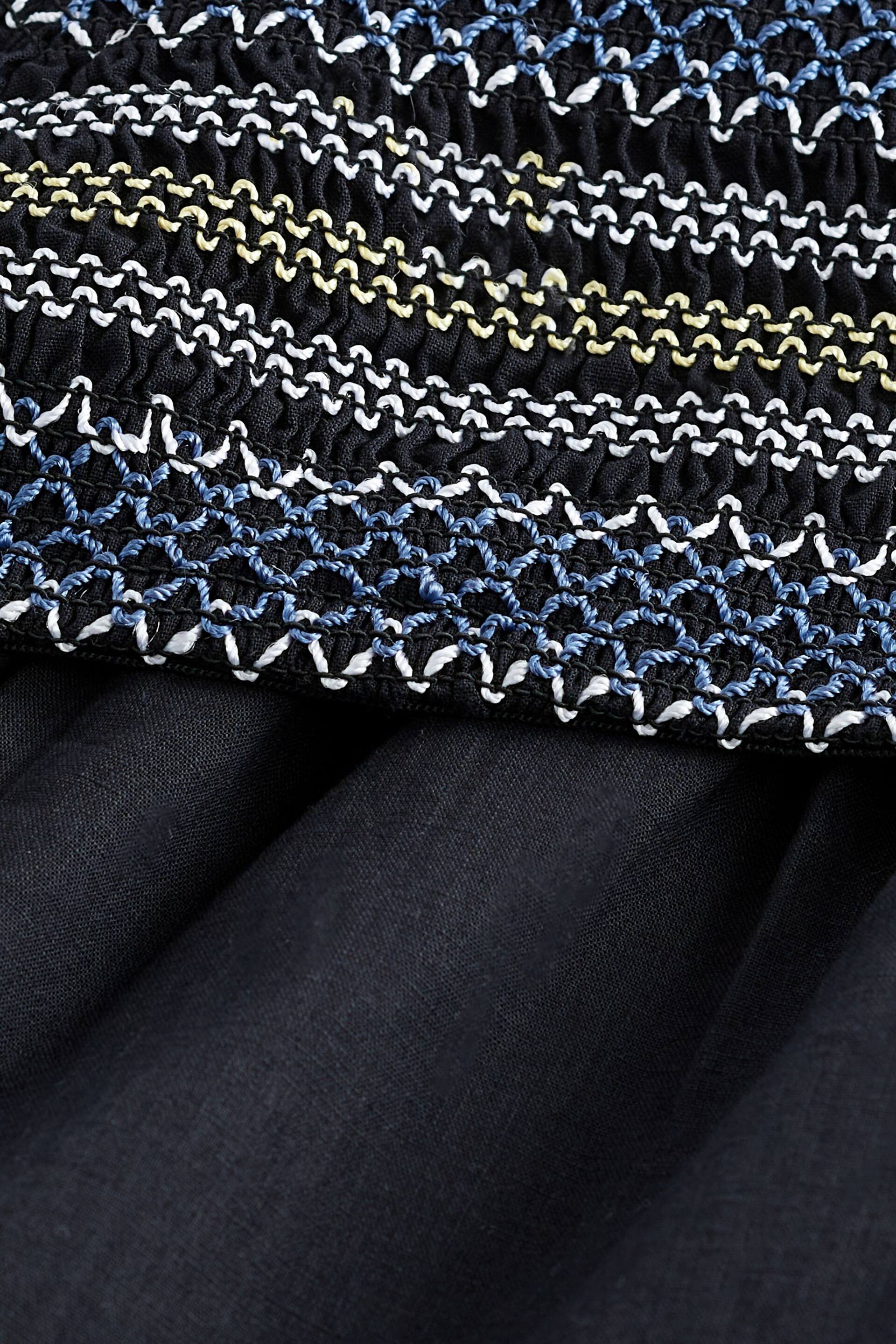 Black/Blue/Yellow Halterneck Shirred Jumpsuit - Image 6 of 6