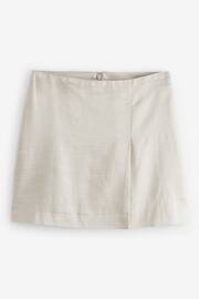 Silver Satin Mini Skirt - Image 5 of 6