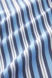Blue/White Stripe Long Sleeve Cotton Cropped Shirt - Image 7 of 7