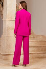 Sosandar Pink Wide Leg Trousers - Image 2 of 5