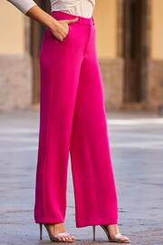 Sosandar Pink Wide Leg Trousers - Image 5 of 5