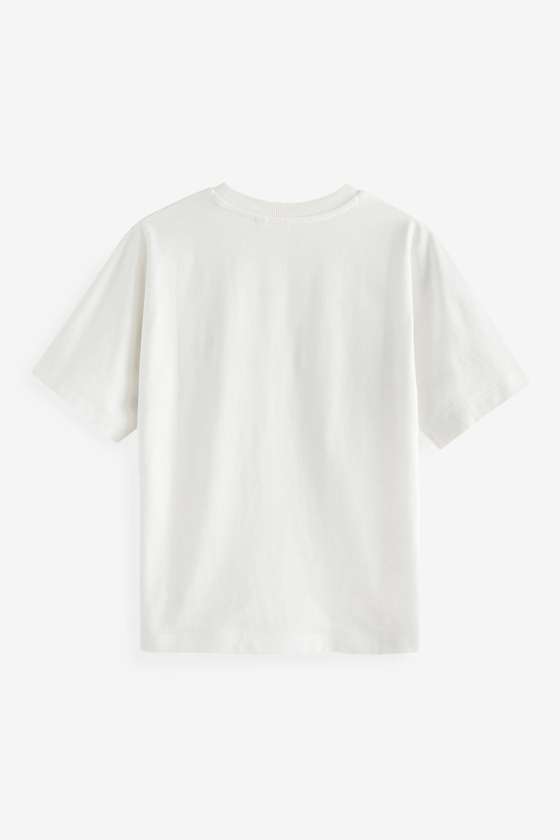 White Cool Vibes Relaxed Fit Short Sleeve Graphic T-Shirt (3-16yrs) - Image 2 of 4