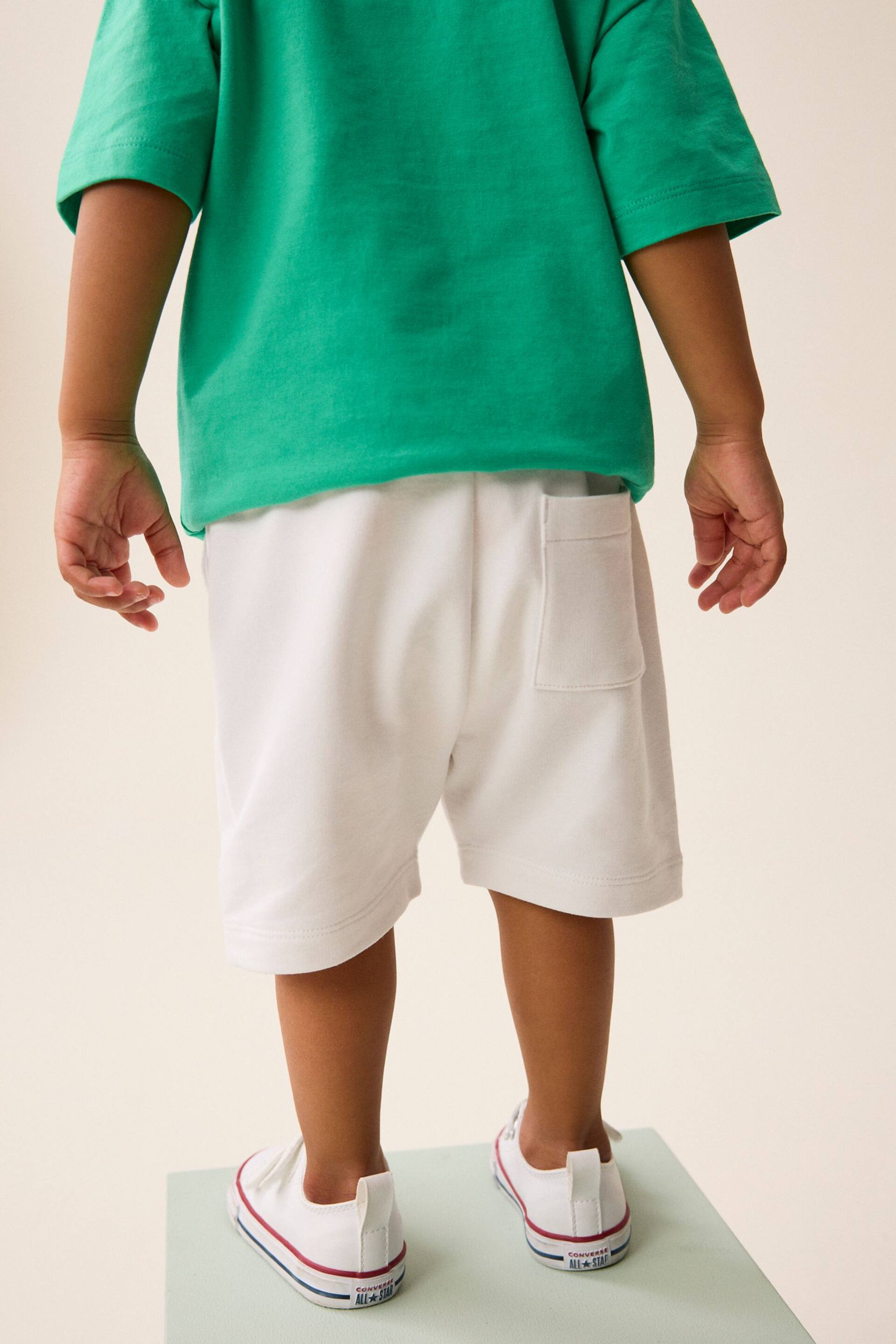 White Jersey Shorts (3mths-7yrs) - Image 3 of 6