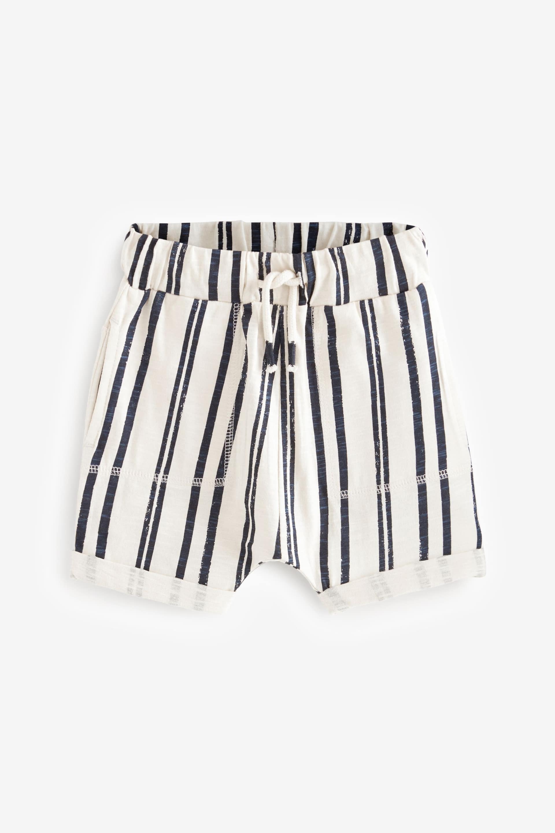 Ochre Yellow Stripe All Over Print Lightweight Jersey Shorts 3 Pack (3mths-7yrs) - Image 2 of 6
