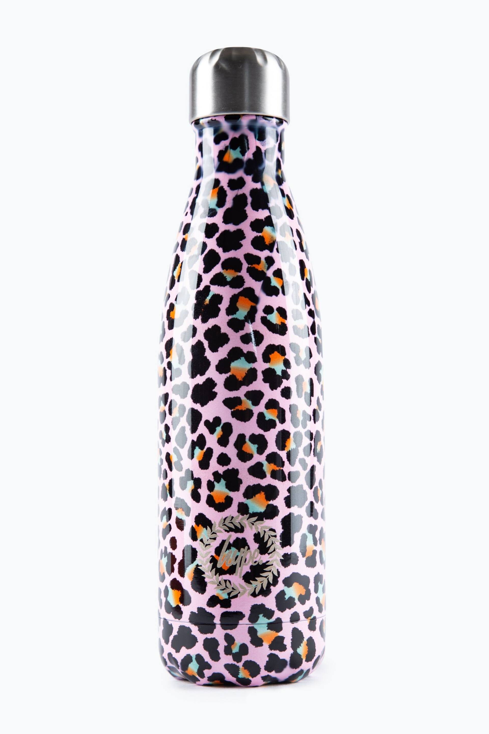Hype. Disco Leopard Metal Water Bottle - Image 1 of 5